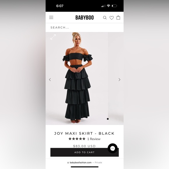 Maxi skirt with matching top - Picture 1 of 2